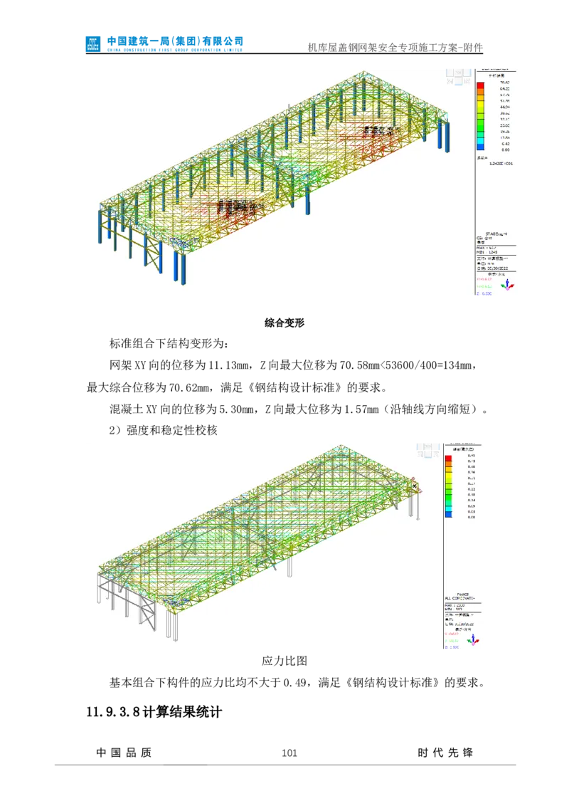 方案附件-计算书及相关图纸_2021-2023年优秀施组方案_施工方案_山东太古飞机维修新厂区项目一期机库屋盖钢网架安全专项施工方案_01施工方案及附件