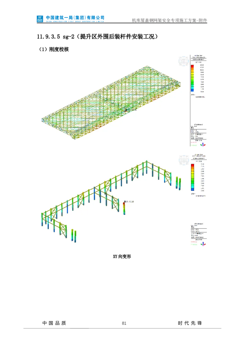 方案附件-计算书及相关图纸_2021-2023年优秀施组方案_施工方案_山东太古飞机维修新厂区项目一期机库屋盖钢网架安全专项施工方案_01施工方案及附件