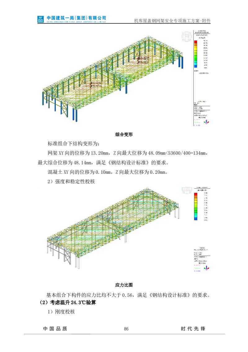 方案附件-计算书及相关图纸_2021-2023年优秀施组方案_施工方案_山东太古飞机维修新厂区项目一期机库屋盖钢网架安全专项施工方案_01施工方案及附件