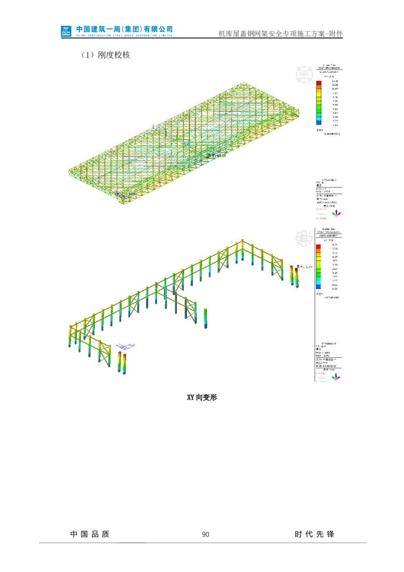 方案附件-计算书及相关图纸_2021-2023年优秀施组方案_施工方案_山东太古飞机维修新厂区项目一期机库屋盖钢网架安全专项施工方案_01施工方案及附件