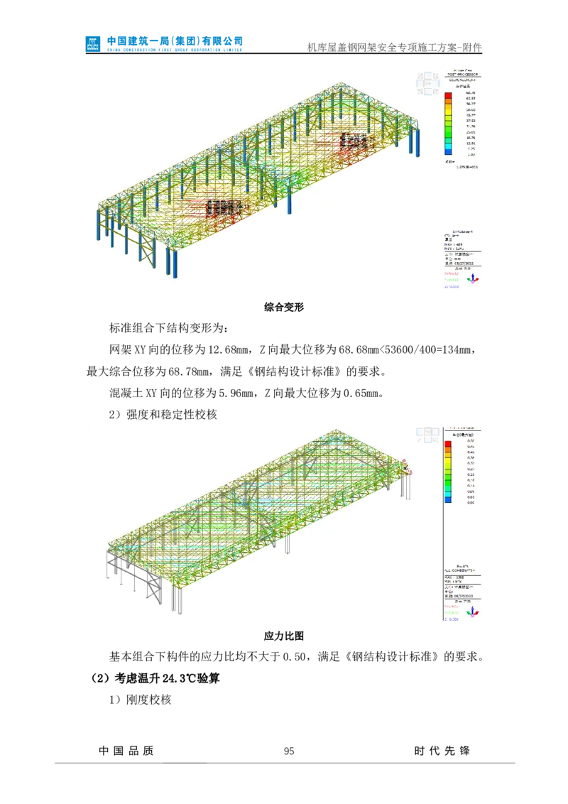 方案附件-计算书及相关图纸_2021-2023年优秀施组方案_施工方案_山东太古飞机维修新厂区项目一期机库屋盖钢网架安全专项施工方案_01施工方案及附件