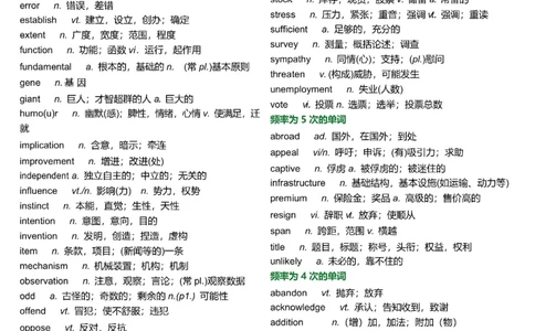 26考研英语历年真题高频词汇_s058考研英语2026必背真题阅读高频词汇总结