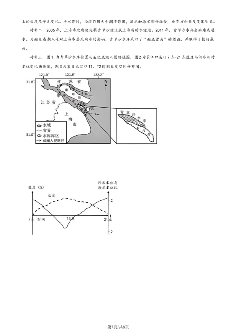 2024年高考地理试题（上海）（空白卷）_地理历年高考真题_新&middot;Word版2008-2025&middot;高考地理真题_地理（按年份分类）2008-2025_2024&middot;地理高考真题