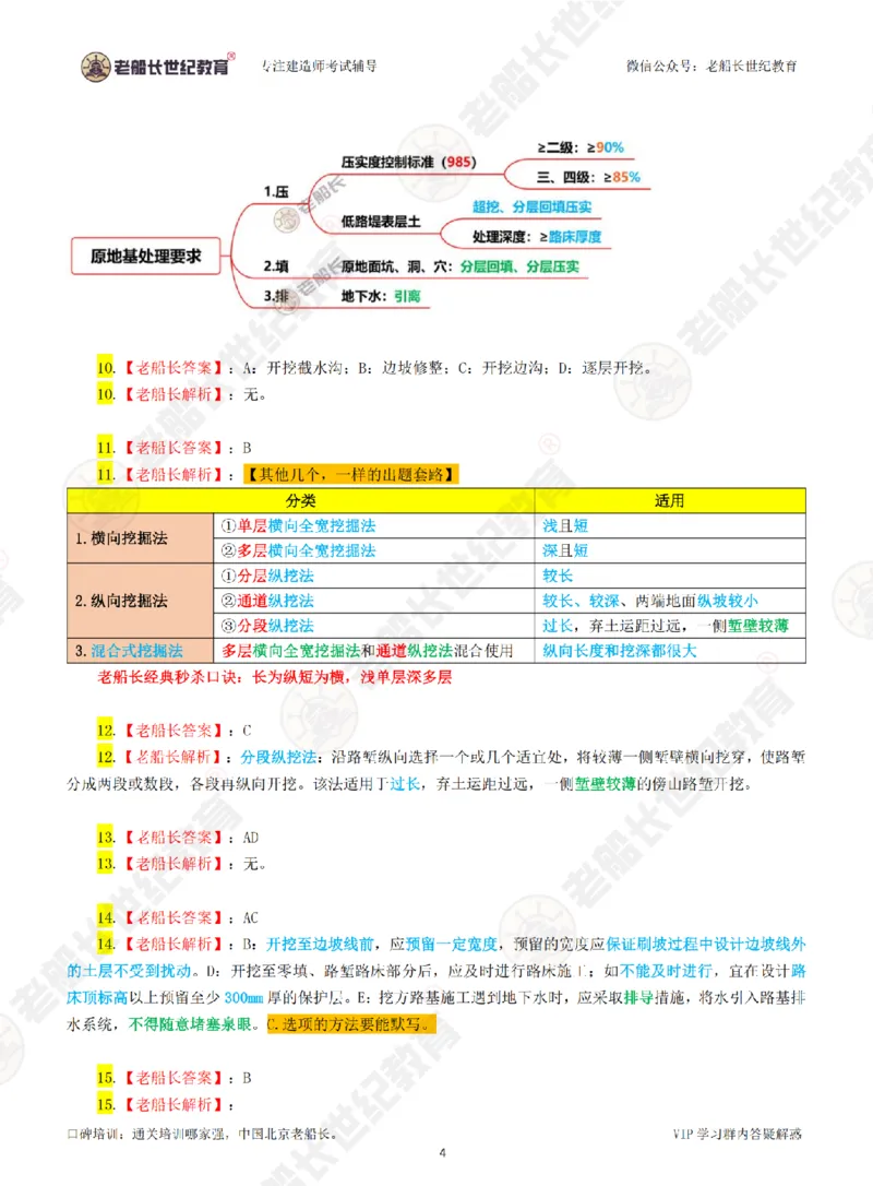 老船长一建公路&mdash;&mdash;点题强化直播-答案（合订版）_2026年一级建造师_2026年一建公路_2025年一建公路SVIP_04-冲刺串讲✿考点强化✿小灶集训_讲义
