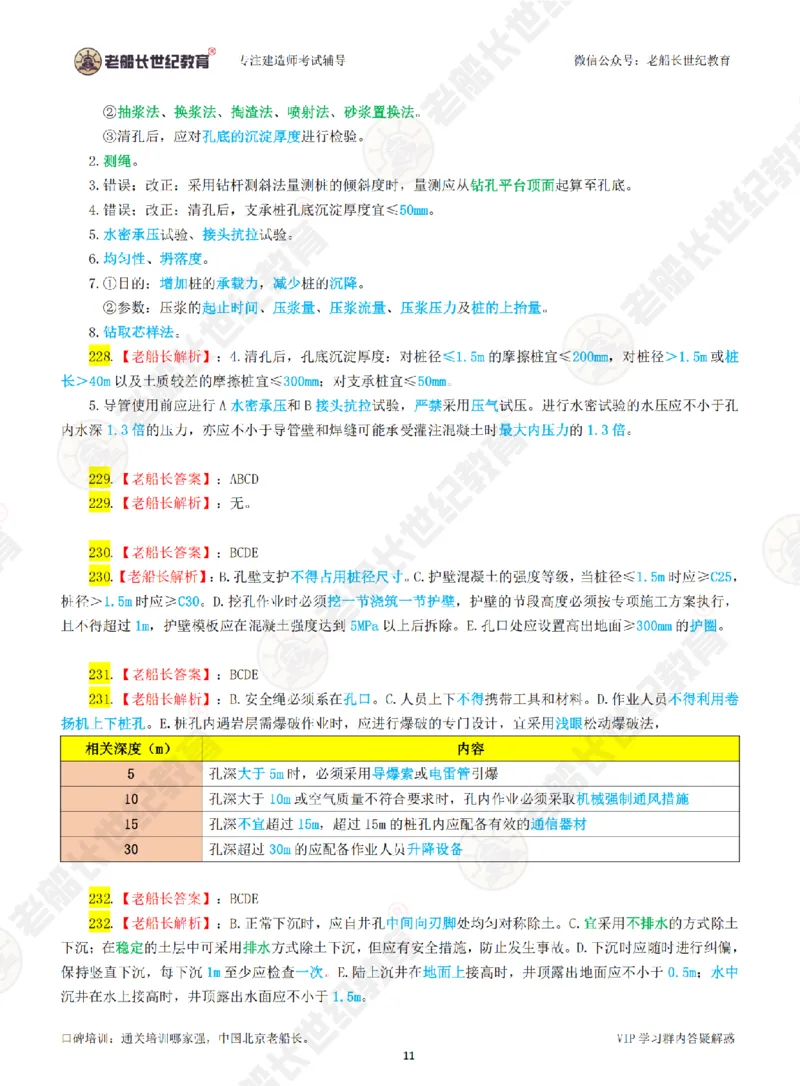 老船长一建公路&mdash;&mdash;点题强化直播-答案（合订版）_2026年一级建造师_2026年一建公路_2025年一建公路SVIP_04-冲刺串讲✿考点强化✿小灶集训_讲义