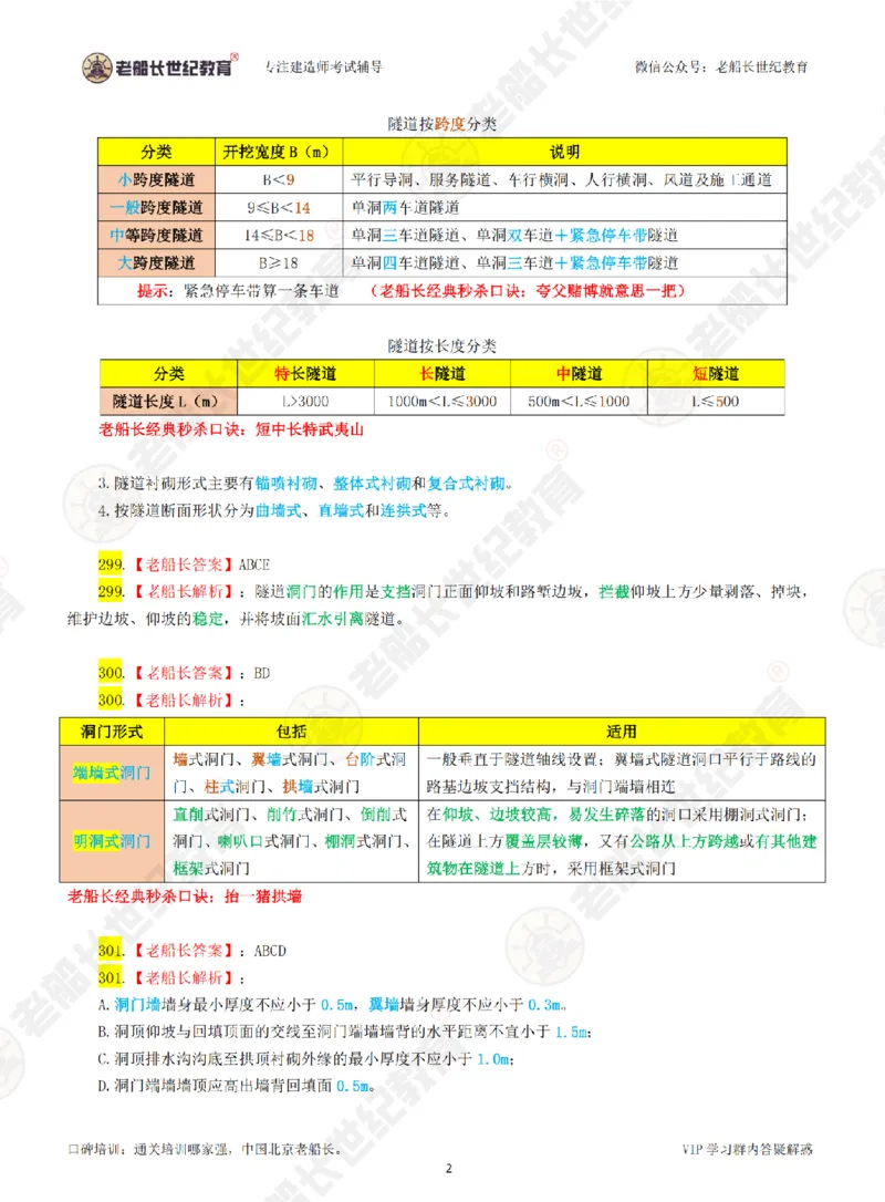 老船长一建公路&mdash;&mdash;点题强化直播-答案（合订版）_2026年一级建造师_2026年一建公路_2025年一建公路SVIP_04-冲刺串讲✿考点强化✿小灶集训_讲义