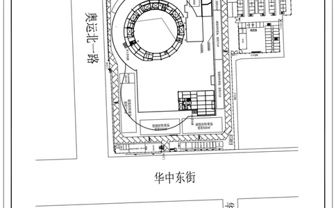 附图4：二次结构、装饰装修施工阶段现场平面布置图_2021-2023年优秀施组方案_施工组织设计_国家传播中心施工组织设计_01施工组织设计