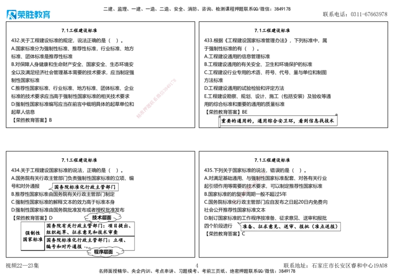 视频22&mdash;23集2025一建法律法规破题第421&mdash;460题（可打印版）_2026年一建法规_2025年一建法规SVIP_03-习题精析✿实战特训✿模考通关_18-法规《破题提升班》桂林RS_讲义