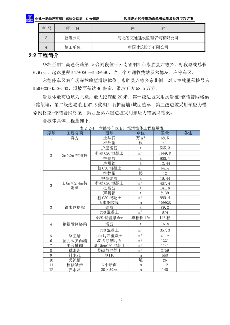 软质泥岩区多滑动面牵引式滑坡处理专项方案_2021-2023年优秀施组方案_施工方案_方案21-软质泥岩区多滑动面牵引式滑坡处理专项方案