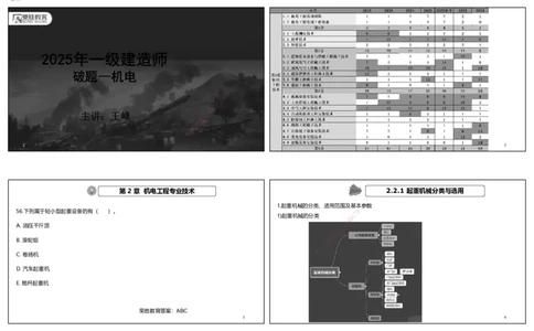 视频05&mdash;06集破题机电篇第51&mdash;77题（可打印版）_2026年一级建造师_2026年一建机电_2025年一建机电SVIP_03-习题精析✿实战特训✿模考通关_16-机电《破题提分班》王峰RS推荐_48