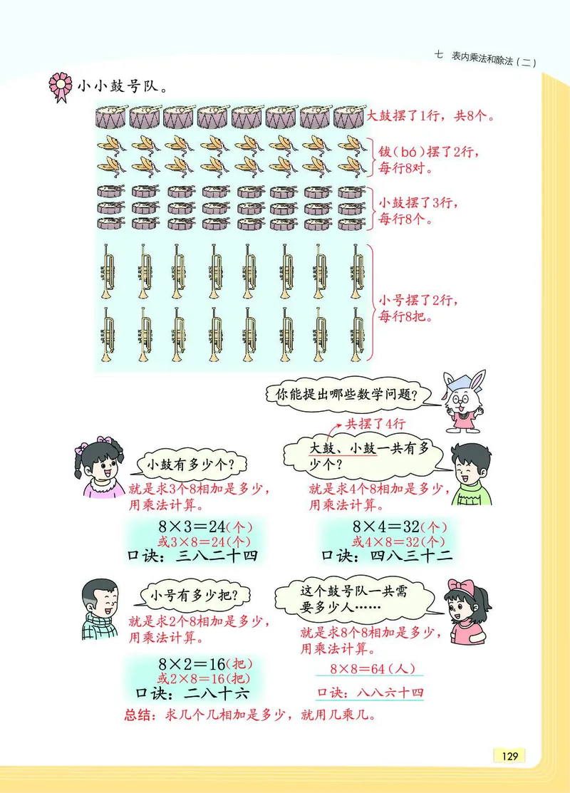 《教材一点通》数学2年级上册（JJ）_二年级上下册资料_小学二年级学习资料-25年更新版_2-03、小学二年级数学上册_2-3-2、练习题、作业、试题、试卷_冀教版_电子册类