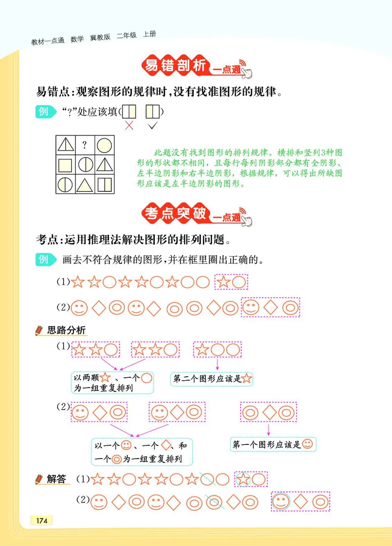 《教材一点通》数学2年级上册（JJ）_二年级上下册资料_小学二年级学习资料-25年更新版_2-03、小学二年级数学上册_2-3-2、练习题、作业、试题、试卷_冀教版_电子册类