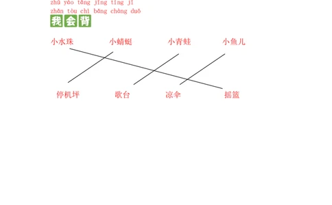 第十二课荷叶圆圆一年级语文下册课文生字复习和古诗词默写（统编版）_一年级语文下册（统编版）_古诗词默写_2024版