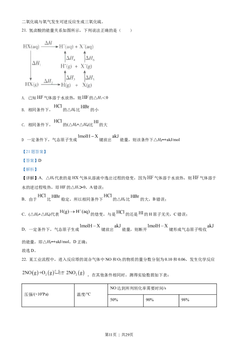 2018年高考化学试卷（浙江）4月（解析卷）_历年高考真题合集_化学历年高考真题_新&middot;Word版2008-2025&middot;高考化学真题_化学（按年份分类）2008-2025_2018&middot;高考化学真题