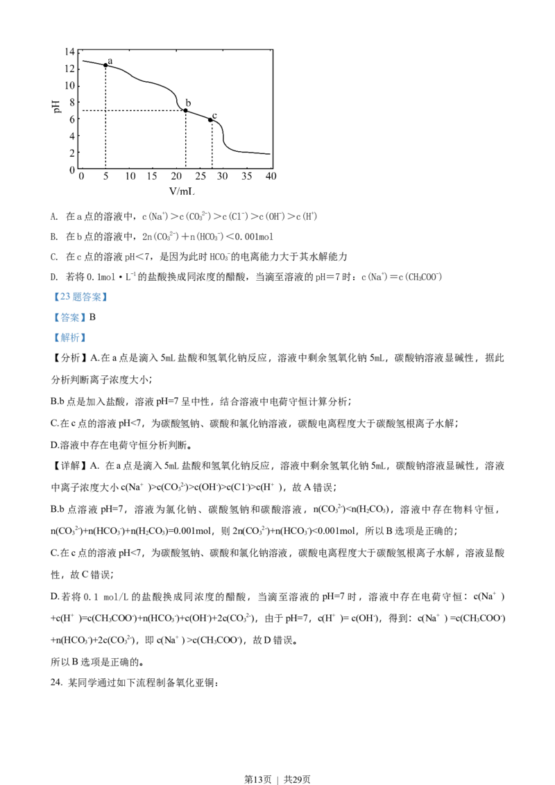 2018年高考化学试卷（浙江）4月（解析卷）_历年高考真题合集_化学历年高考真题_新&middot;Word版2008-2025&middot;高考化学真题_化学（按年份分类）2008-2025_2018&middot;高考化学真题