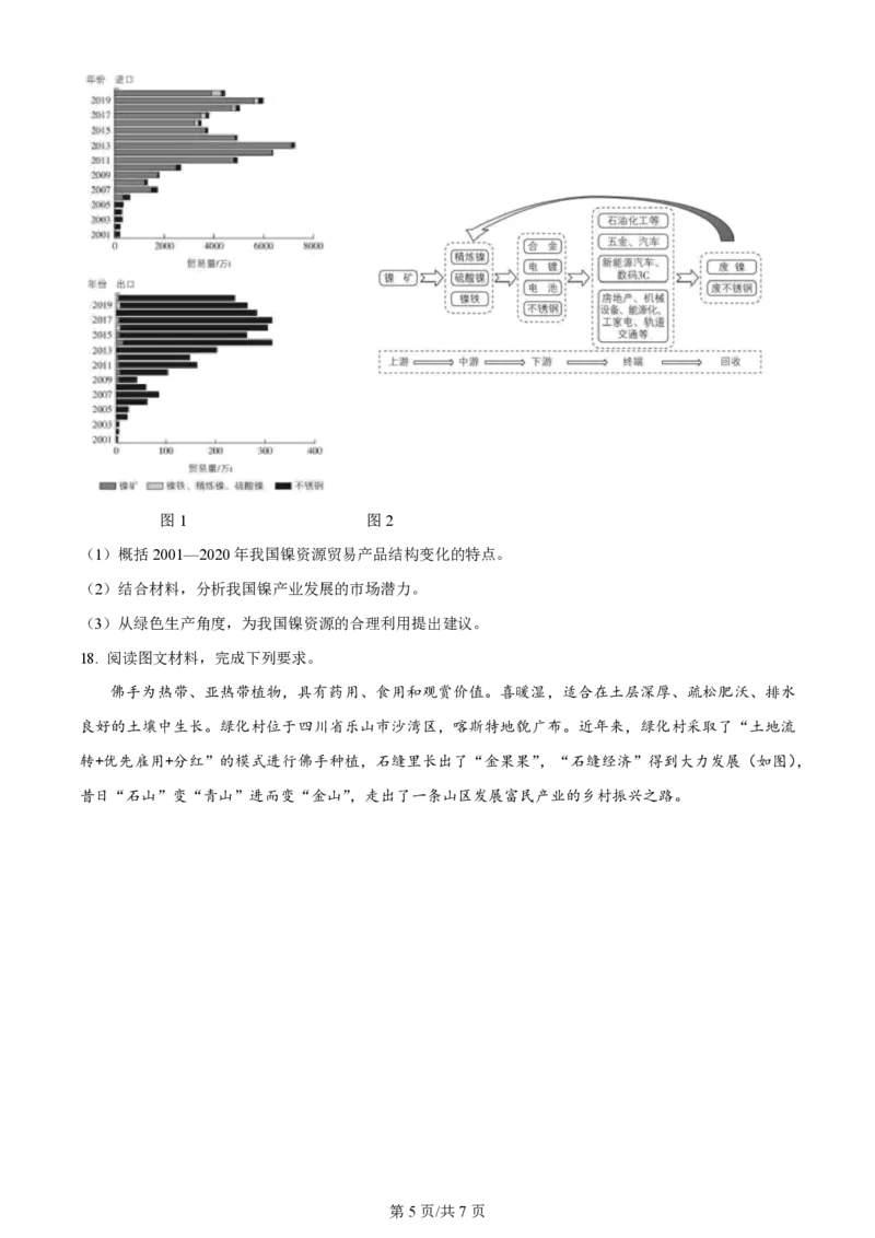 2024年高考地理试卷（安徽）（空白卷）_地理历年高考真题_新&middot;PDF版2008-2025&middot;高考地理真题_地理（按年份分类）2008-2025_2024&middot;地理高考真题