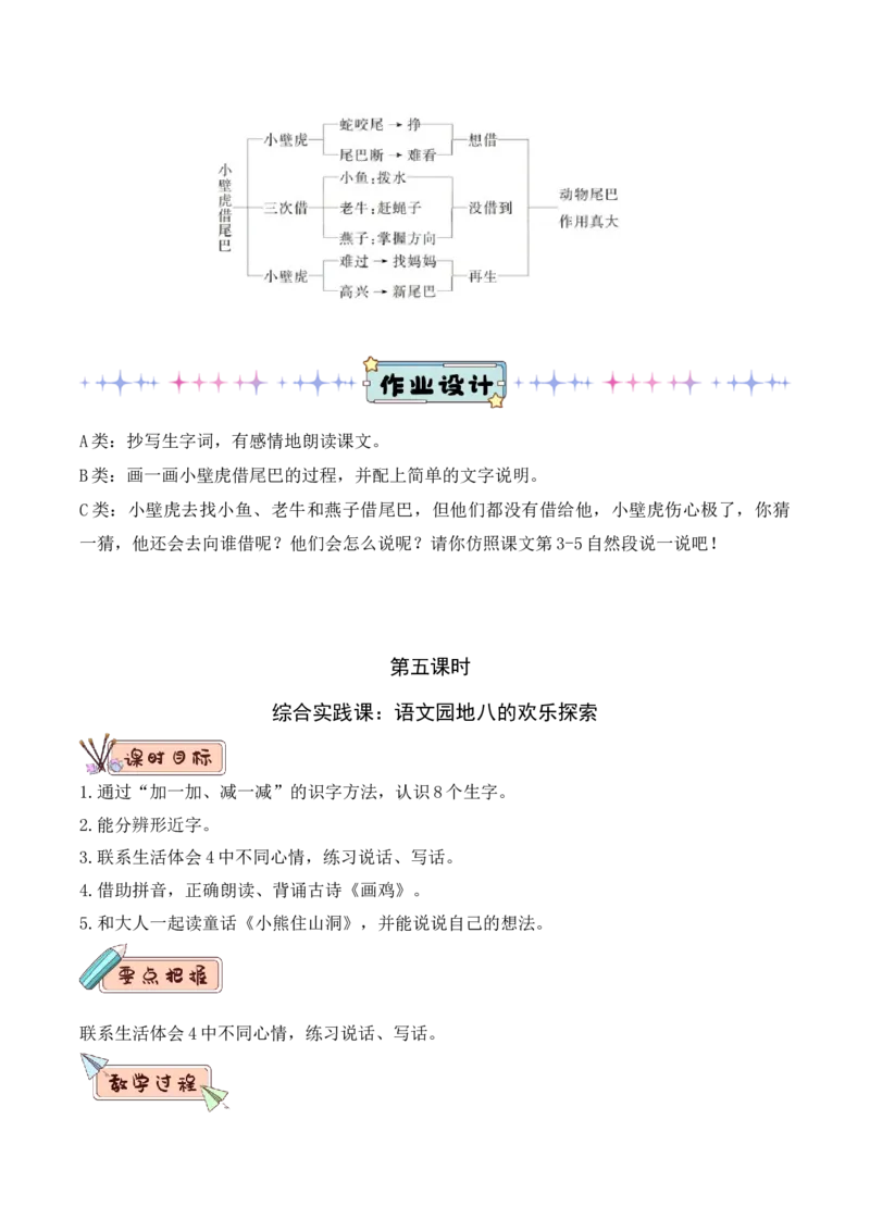 第八单元（教学设计）（统编版.2024）_一年级语文下册（统编版）_单元知识复习专项