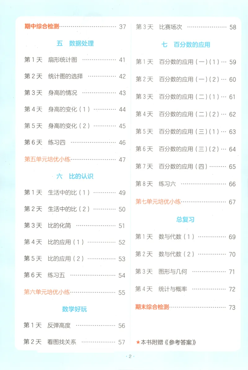 2025秋一本课后小练习数学6上BS_25秋小学语数英习题试卷_数学_北师大版_25秋一本课后小练习数学BS1-6年级上册