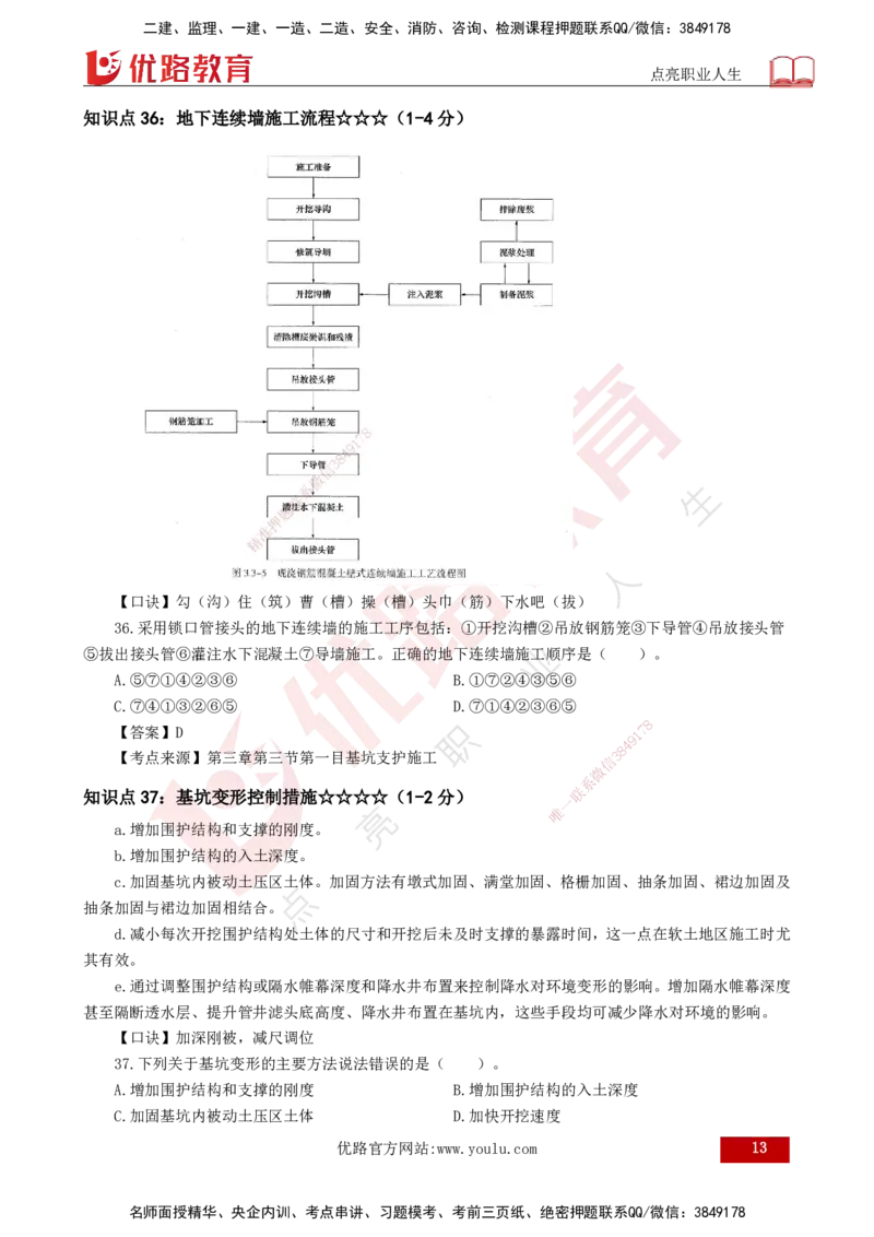 2025一建《市政实务》口诀妙记打印版_2026年一级建造师_2026年一建市政_2025年一建市政SVIP_02-基础精讲✿高端面授✿深度强化_57-市政《口诀妙记班》张老师YL