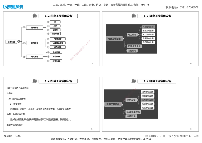 视频03&mdash;04集1.2机电工程常用设备（可打印版）_2026年一级建造师_2026年一建机电_2025年一建机电SVIP_02-基础精讲✿高端面授✿深度强化_12-机电《教材精讲班》王峰RS推荐