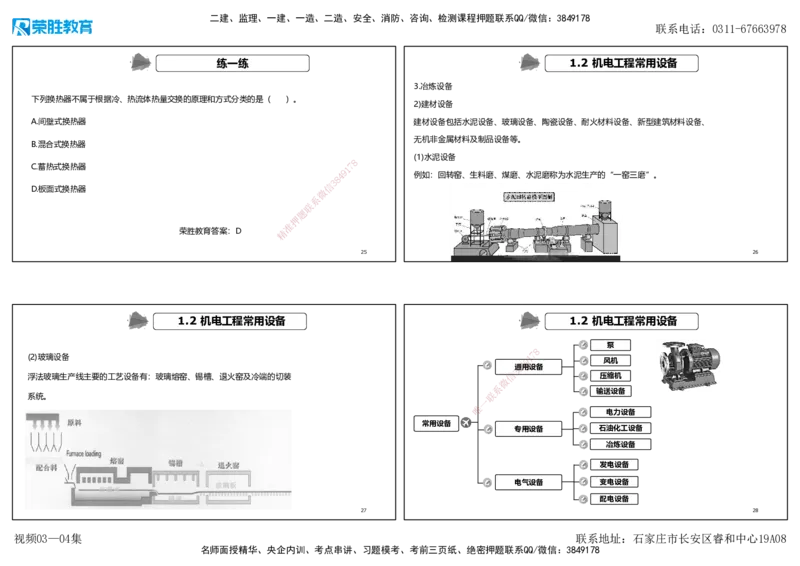 视频03&mdash;04集1.2机电工程常用设备（可打印版）_2026年一级建造师_2026年一建机电_2025年一建机电SVIP_02-基础精讲✿高端面授✿深度强化_12-机电《教材精讲班》王峰RS推荐