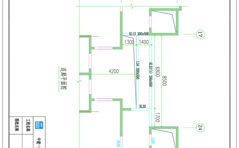 附图21--1、3、7、10#楼东侧消防连廊平面图_2021-2023年优秀施组方案_施工方案_方案35-航企二期项目高空连廊模板支撑架专项施工方案_1.正文_附图