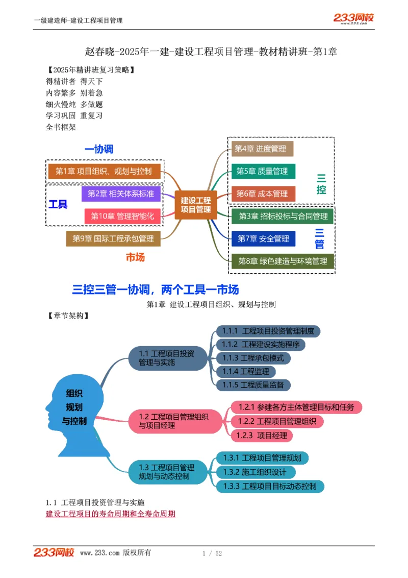 赵春晓-2025年一建-建设工程项目管理-教材精讲班-第1章1342_133839694669138198_308901_2026年一级建造师_2026年一建管理_2025年一建管理SVIP_02-基础精讲✿高端面授✿深度强化_赵春晓_讲义