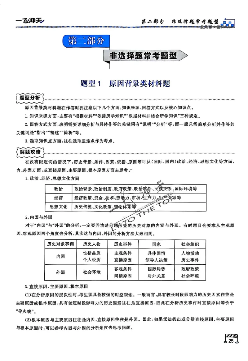 2025《一飞冲天&bull;高考抢分卷》历史考前20天_2025高中教辅（后续还会更新新习题试卷）_《一飞冲天高考抢分卷》2025版