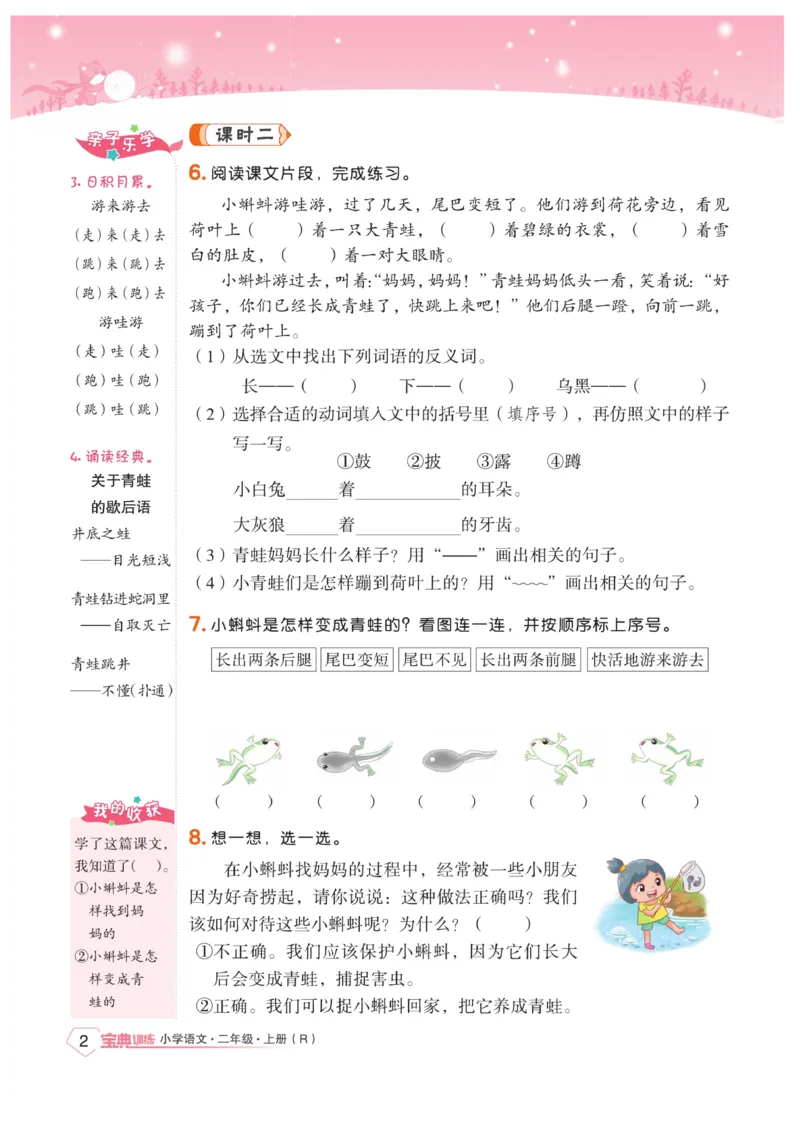 《宝典训练》语文2年级上册（RJ）_二年级上下册资料_小学二年级学习资料-25年更新版_2-01、小学二年级语文上册_2-1-2、练习题、作业、试题、试卷_电子册类
