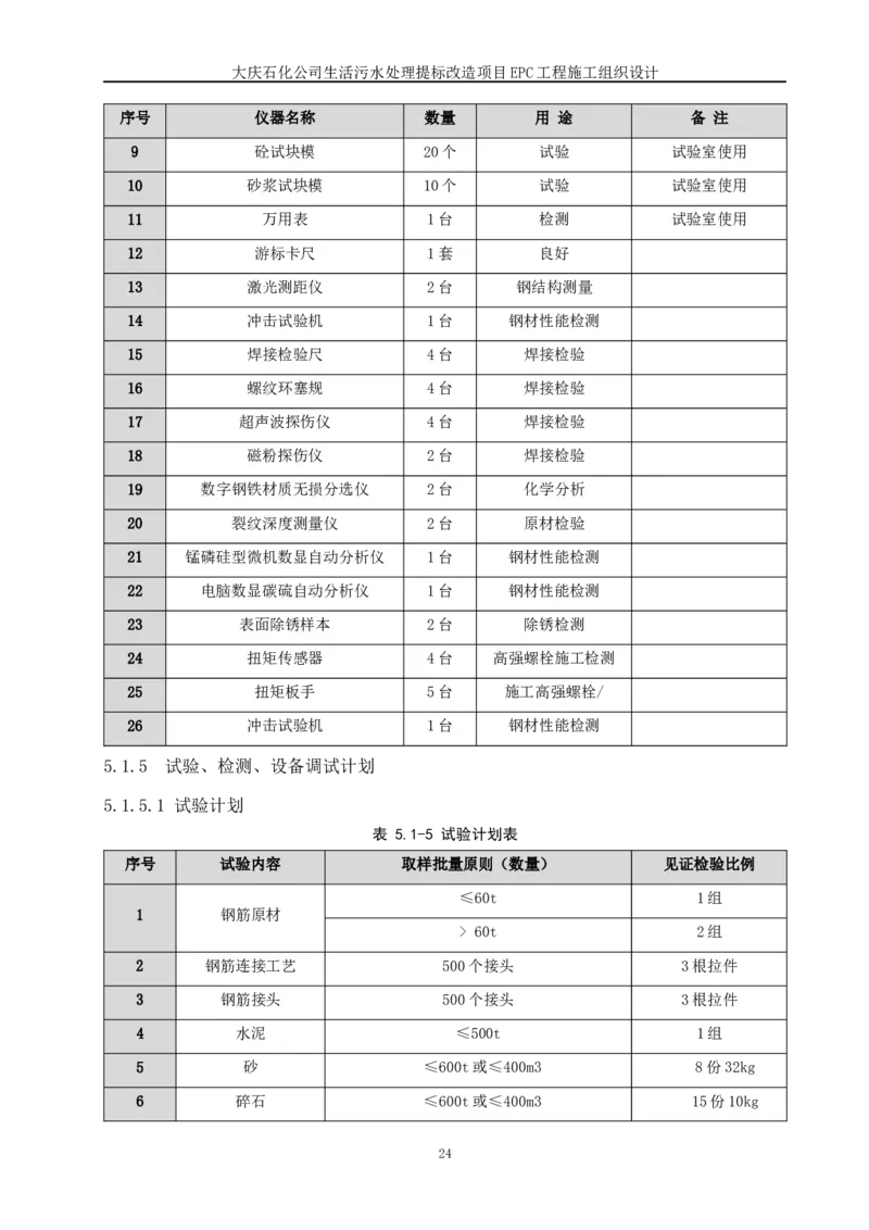 施工组织设计_2021-2023年优秀施组方案_施工组织设计_施组13-大庆石化公司生活污水处理提标改造项目EPC施工组织设计_2、正文
