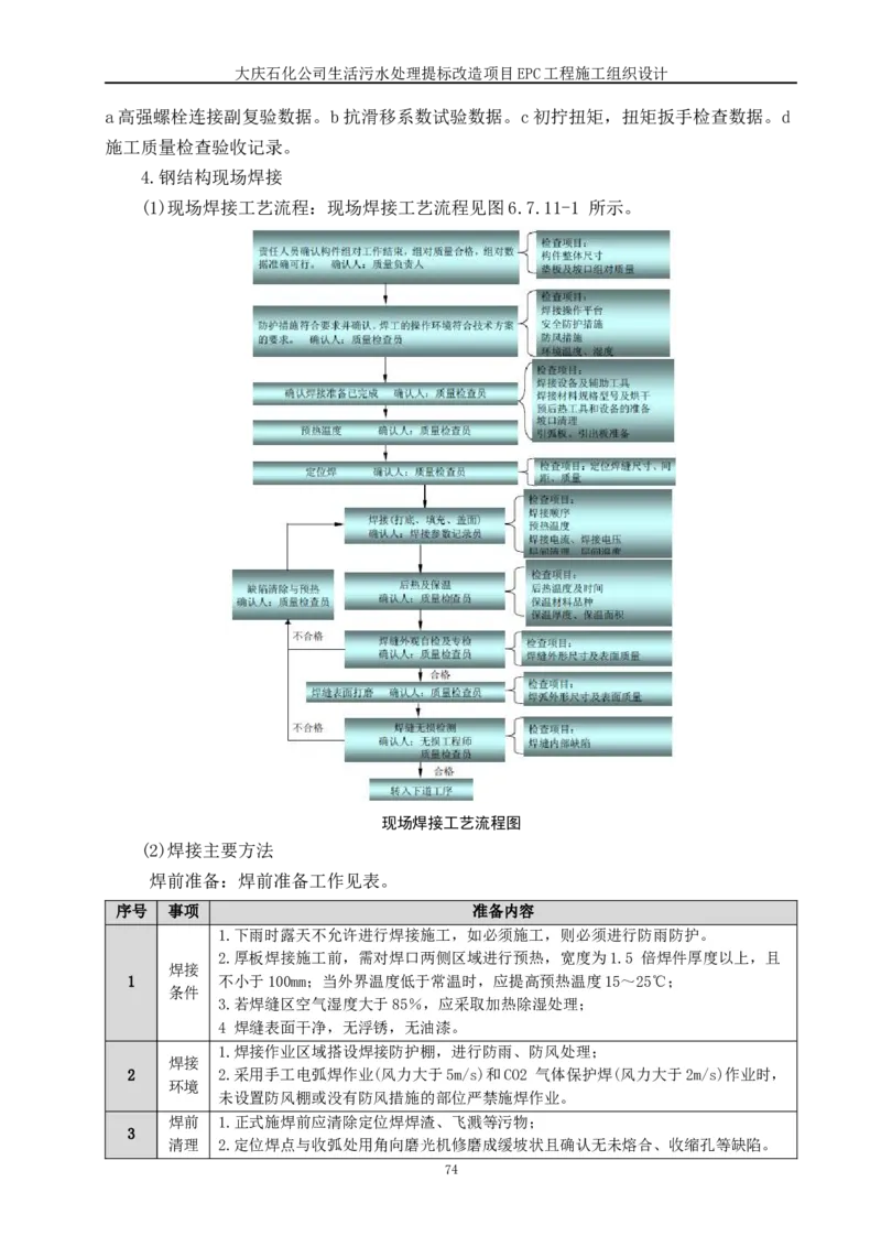 施工组织设计_2021-2023年优秀施组方案_施工组织设计_施组13-大庆石化公司生活污水处理提标改造项目EPC施工组织设计_2、正文