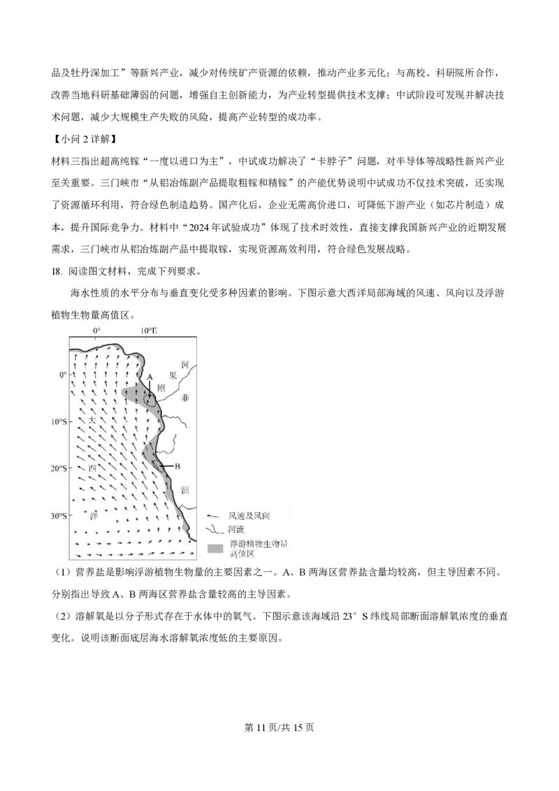 2025年高考地理试卷（山东卷）（解析卷）_地理历年高考真题_新&middot;PDF版2008-2025&middot;高考地理真题_地理（按年份分类）2008-2025_2025&middot;地理高考真题