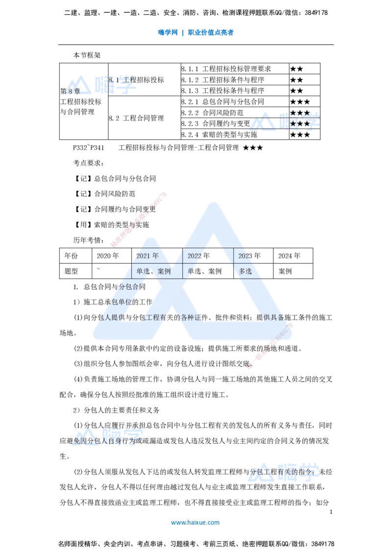（59）工程招标投标与合同管理-工程合同管理_2026年一级建造师_2026年一建机电_2025年一建机电SVIP_02-基础精讲✿高端面授✿深度强化_28-机电《实景精讲通关》杨海军HX_讲义