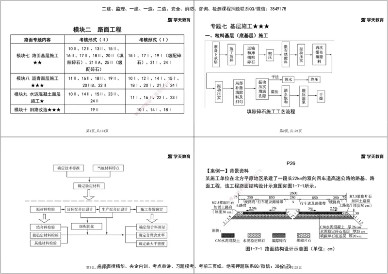 04.2025年一建《公路》案例专练讲义-路面（黑白打印版）_2026年一级建造师_2026年一建公路_2025年一建公路SVIP_04-冲刺串讲✿考点强化✿小灶集训_17-公路《A计划案例专练》刘滢XT