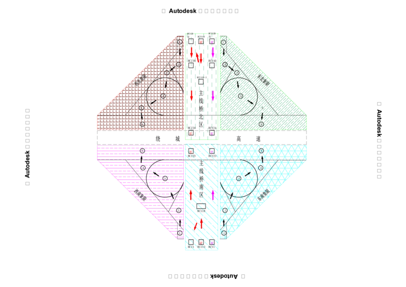 附件1：西安市体育中心外围提升改善道路PPP项目（一标段）C标（K4+906-K6+171）施工段划分图_2021-2023年优秀施组方案_施工组织设计_1.施工组织设计