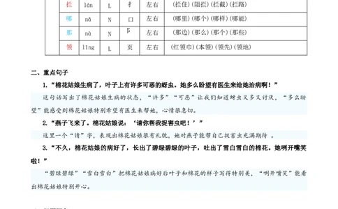 第八单元（知识清单）-（统编版&middot;2024）_一年级语文下册（统编版）_期末总复习