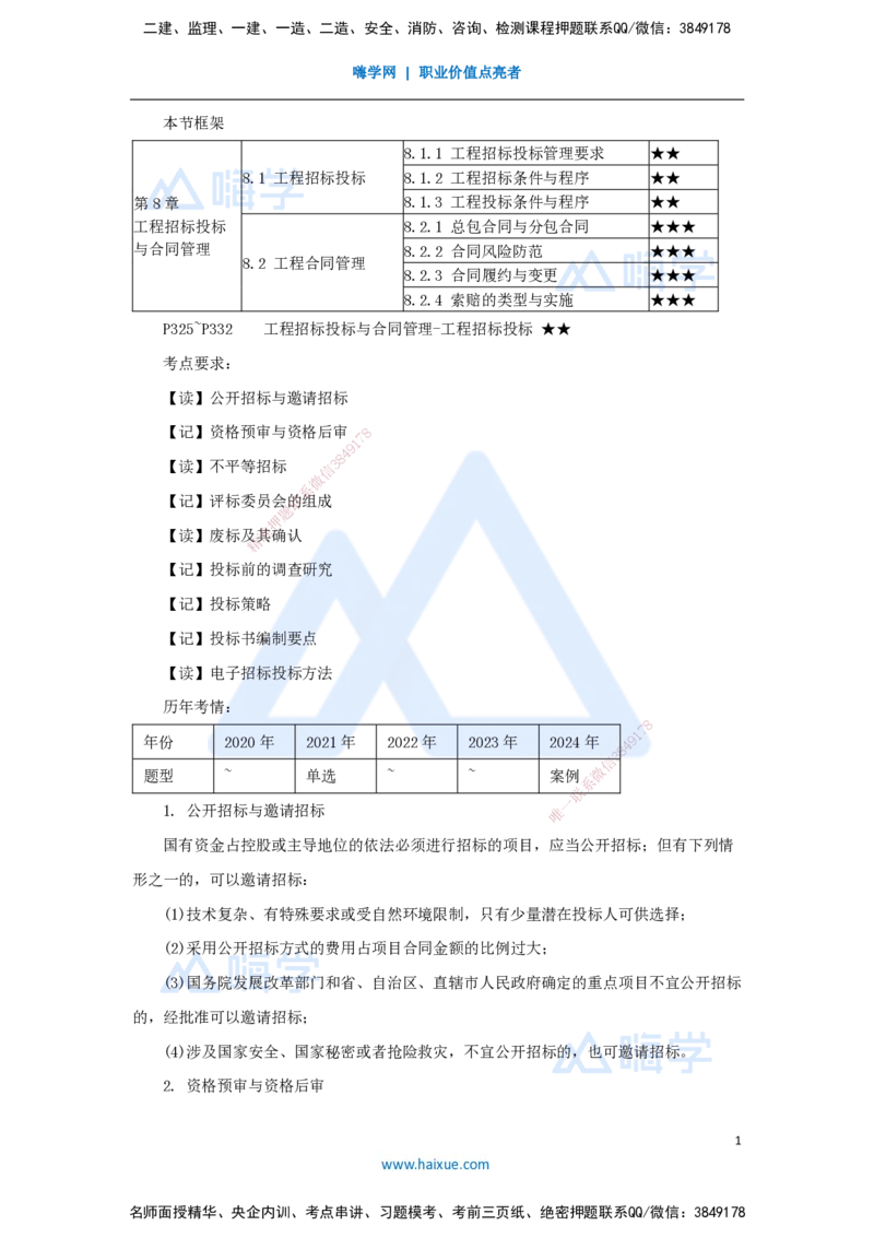 （58）工程招标投标与合同管理-工程招标投标_2026年一级建造师_2026年一建机电_2025年一建机电SVIP_02-基础精讲✿高端面授✿深度强化_28-机电《实景精讲通关》杨海军HX_讲义