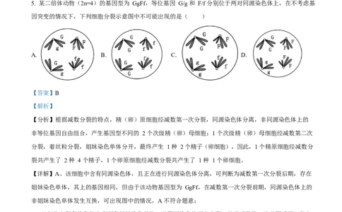 2025年高考生物试卷（云南卷）（解析卷）_生物历年高考真题_新&middot;Word版2008-2025&middot;高考生物真题_生物（按年份分类）2008-2025_2025&middot;高考生物真题