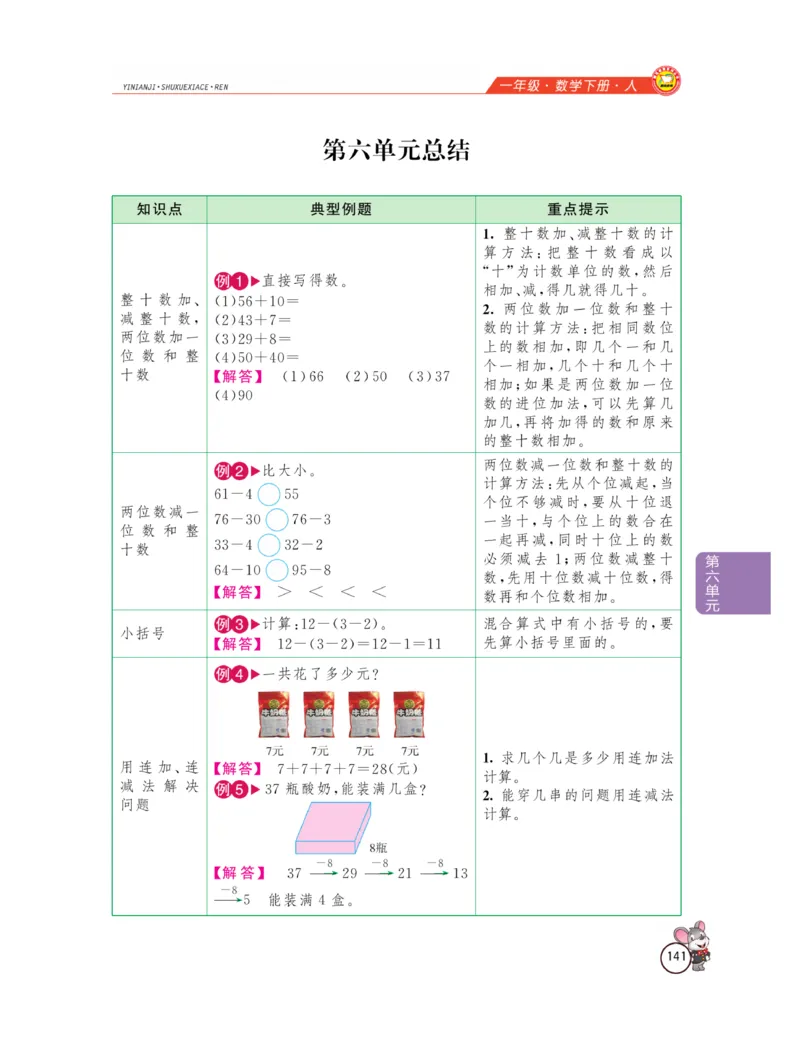 《教材全解精析》数学1年级下册（RJ）_一年级上下册资料_小学一年级学习资料-25年更新版_1-04、小学一年级数学下册_1-4-2、练习题、作业、试题、试卷_人教版_电子册