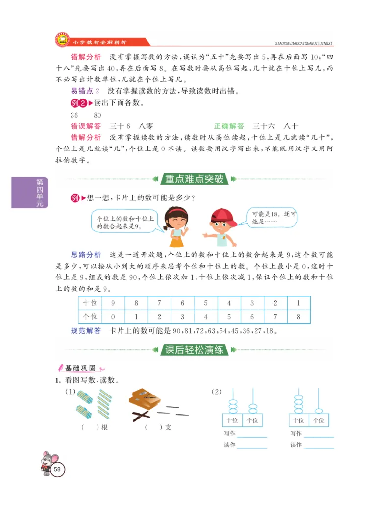 《教材全解精析》数学1年级下册（RJ）_一年级上下册资料_小学一年级学习资料-25年更新版_1-04、小学一年级数学下册_1-4-2、练习题、作业、试题、试卷_人教版_电子册