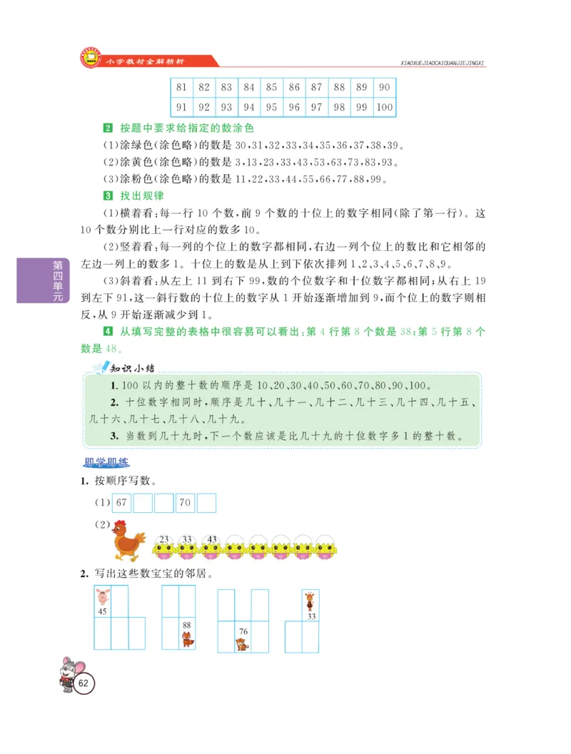 《教材全解精析》数学1年级下册（RJ）_一年级上下册资料_小学一年级学习资料-25年更新版_1-04、小学一年级数学下册_1-4-2、练习题、作业、试题、试卷_人教版_电子册