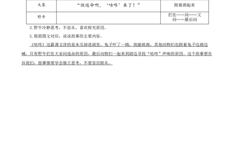 19咕咚（学习任务单）-（统编版.2024）_一年级语文下册（统编版）_学习任务单
