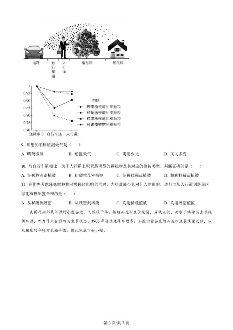 2024年高考地理试卷（湖南）（空白卷）_地理历年高考真题_新&middot;PDF版2008-2025&middot;高考地理真题_地理（按年份分类）2008-2025_2024&middot;地理高考真题