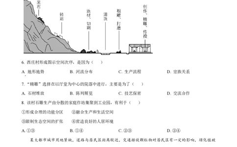 2024年高考地理试卷（湖南）（空白卷）_地理历年高考真题_新&middot;PDF版2008-2025&middot;高考地理真题_地理（按年份分类）2008-2025_2024&middot;地理高考真题