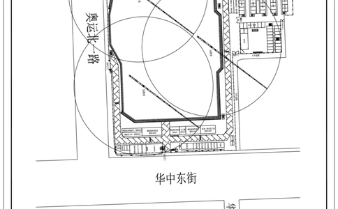 附图1：基坑开挖阶段施工现场平面布置图_2021-2023年优秀施组方案_施工组织设计_国家传播中心施工组织设计_01施工组织设计