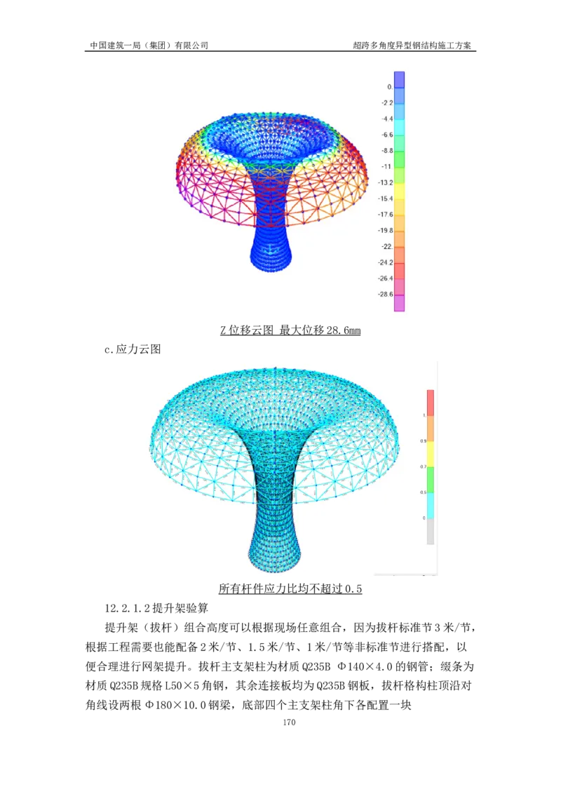 超跨多角度异型钢结构施工方案（上报版）_2021-2023年优秀施组方案_施工方案_方案41-哈尔滨金融中心超跨多角度异型钢结构施工方案_1、施工方案