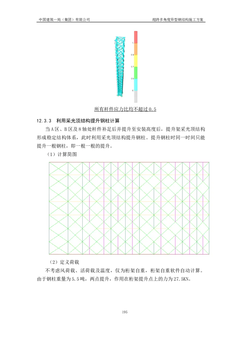 超跨多角度异型钢结构施工方案（上报版）_2021-2023年优秀施组方案_施工方案_方案41-哈尔滨金融中心超跨多角度异型钢结构施工方案_1、施工方案