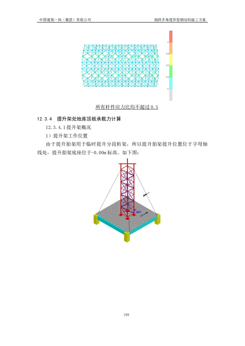 超跨多角度异型钢结构施工方案（上报版）_2021-2023年优秀施组方案_施工方案_方案41-哈尔滨金融中心超跨多角度异型钢结构施工方案_1、施工方案