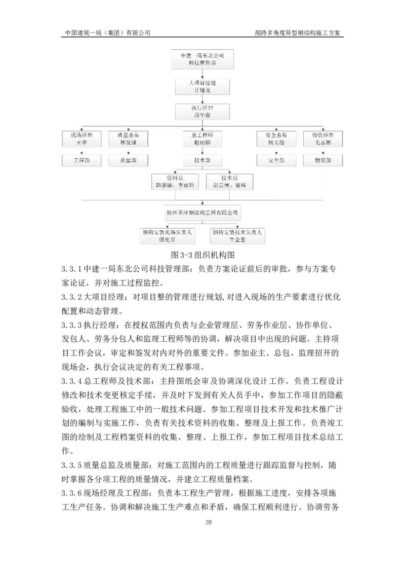 超跨多角度异型钢结构施工方案（上报版）_2021-2023年优秀施组方案_施工方案_方案41-哈尔滨金融中心超跨多角度异型钢结构施工方案_1、施工方案