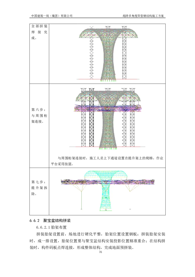 超跨多角度异型钢结构施工方案（上报版）_2021-2023年优秀施组方案_施工方案_方案41-哈尔滨金融中心超跨多角度异型钢结构施工方案_1、施工方案